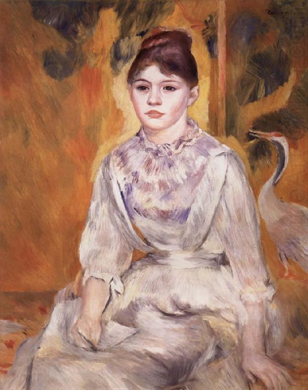 Young Girl with a Swan, Pierre Renoir